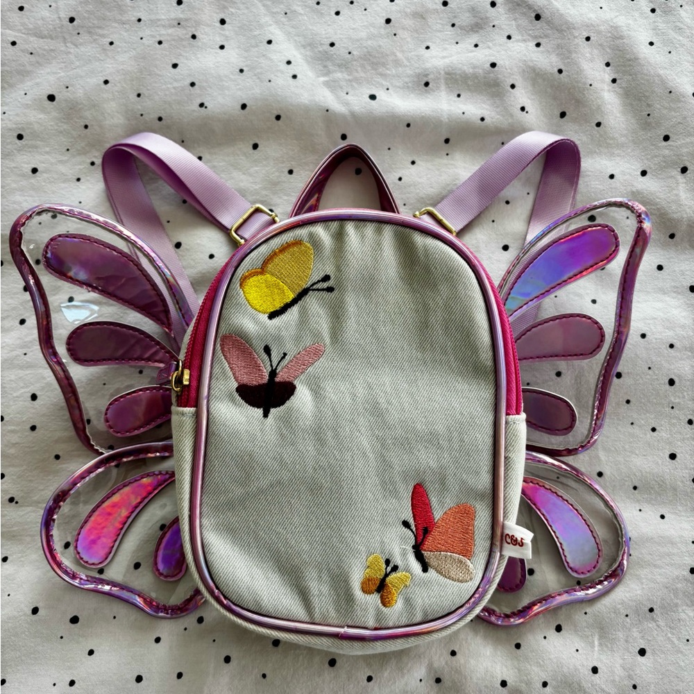 Cat & Jack Butterfly Backpack with Purple and Pink Accents